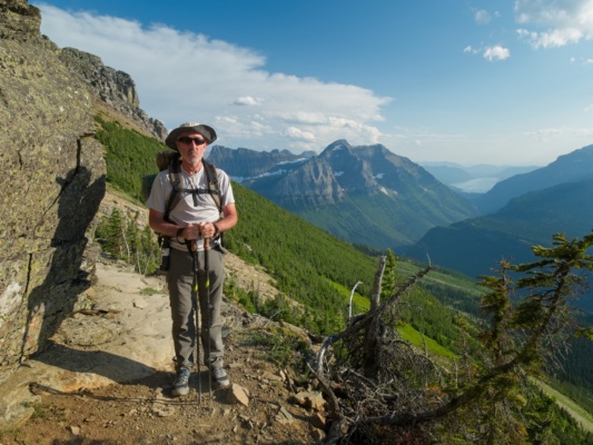 The view opposite the glaciers is also spectacular! glacier national park backpacking