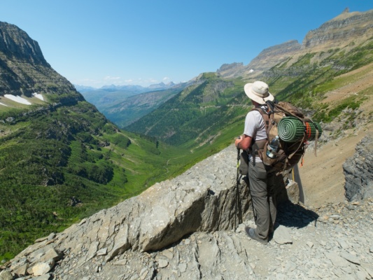 The views from the highline trail are incredible! glacier national park highline trail