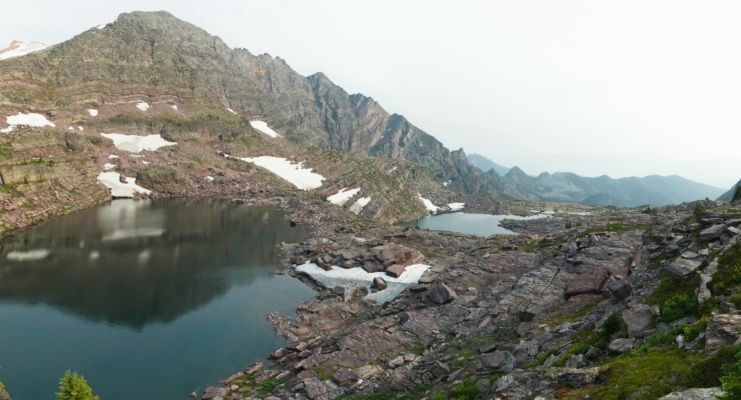 The Akaiyan and Feather Woman Lakes glacier national park lakes