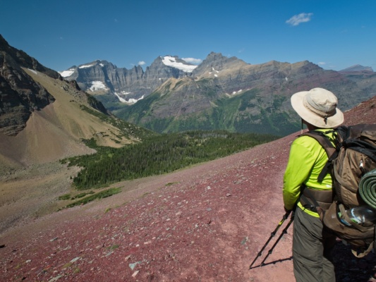 We enjoy the expansive views glacier national park ptarmigan trail