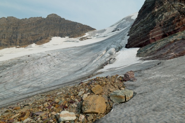 This is by far the closest I've gotten to a glacier in the past two weeks! glacier national park sperry glacier