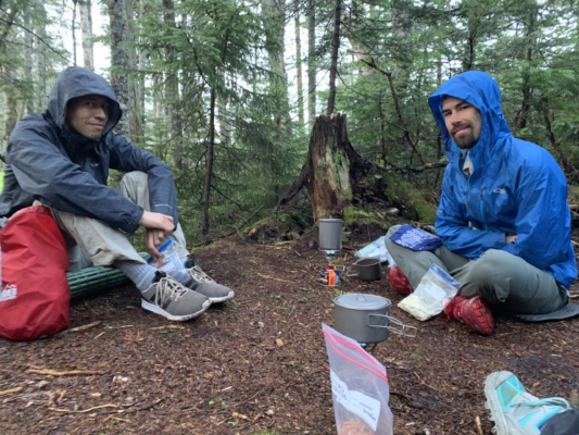 Mmmm breakfast! - Photo credit: Diane backpacking