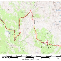 Hiking around the west side of the Ritter Range