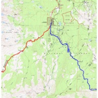 The final section of this alternate beginning ends at Devils Postpile, where it meets the John Muir Trail