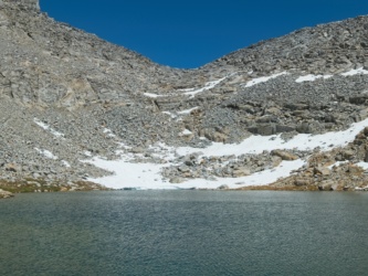 Looking back at Blue Lake Pass - they always look worse from the bottom than from the top! sierra high route blue lake pass