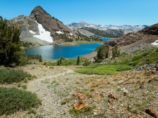 Gaylor Peak and the lakes below make for a fine view sierra high route gaylor lakes