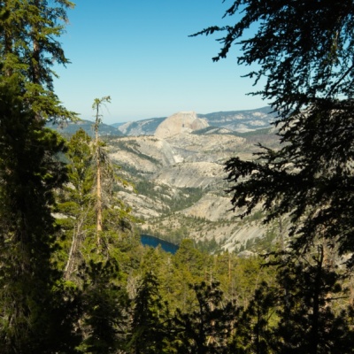 A view of half dome from afar! half dome
