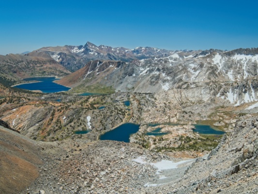 The difficult ascent to Sky Pilot Col does grant some amazing views! sierra high route sky pilot col