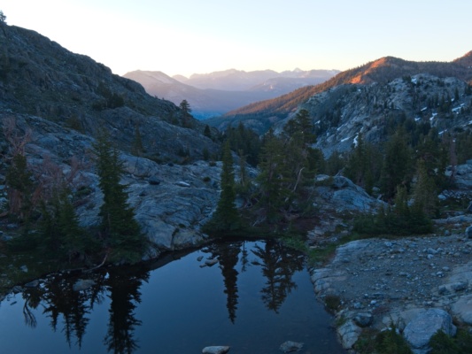 I'm happy to sit at camp for a bit while the sun rises sunrise