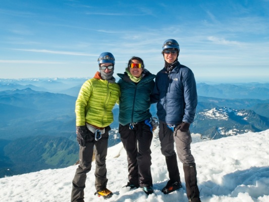 Myself, Kim, and Josh at the summit of Mount Baker! mount baker summit