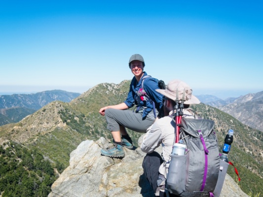 I snap a photo of Daniel photographing Kate strawberry peak