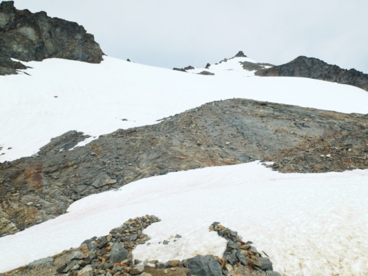 A view of the Sahale Glacier from the campsite sahale glacier
