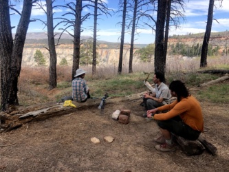 We relax at our campsite on the west rim; photo credit: Kim zion national park west rim