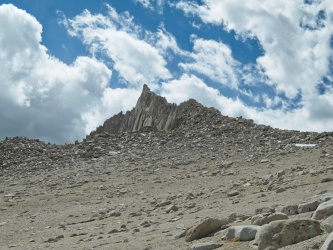A view of the east ridge from the saddle mount russell