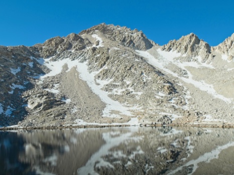 Mount Versteeg reflected in one of the Williamson Bowl lakes mount versteeg