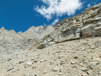 Climbing through this sand is incredibly frustrating; I slide backward with every step mount russell rockwell variation