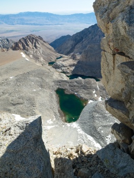 A glimpse waaaay down into the Williamson Bowl mount tyndall