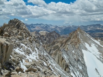 Looking west from the east ridge mount russell
