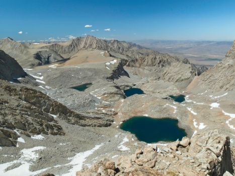 The Williamson Bowl from the summit of Mount Versteeg sierra nevada mountains