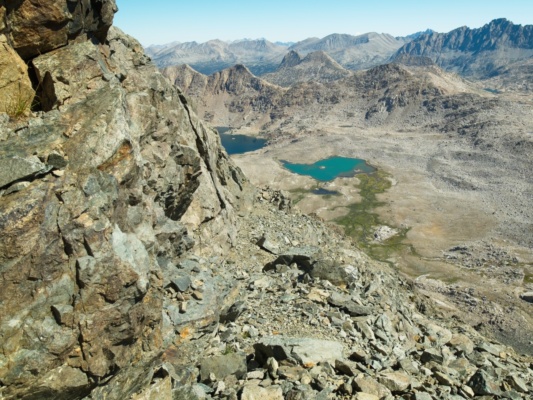 Here is the class 2 ramp that leads to the ridge and avoids "the steep stuff" mount goddard