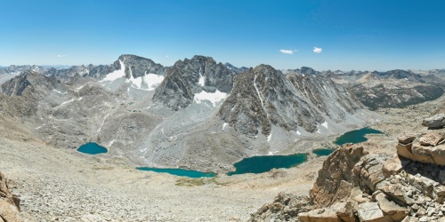 A panoramic view of Darwin Canyon from the summit of Mount Lamarck West darwin canyon