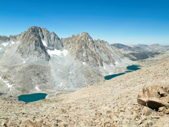 My first look at Darwin Canyon; Mount Mendel is the left-most peak darwin canyon