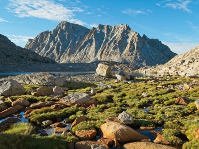 A quick cross-country trek around the lake brings me to the foot of the climb goethe lakes