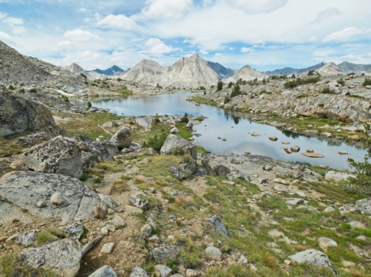 A picturesque lake near the bottom of Darwin Bench darwin bench