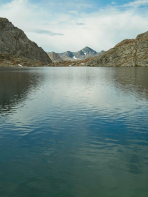 Mount Goddard across the lake mount goddard