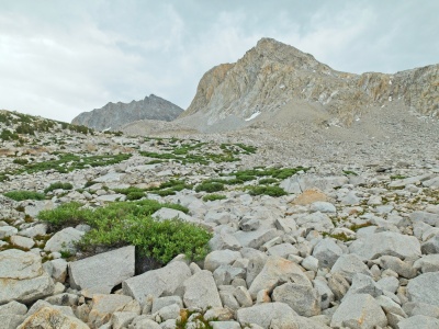 I hop through a mile of talus; thank goodness it's stable! mount huxley