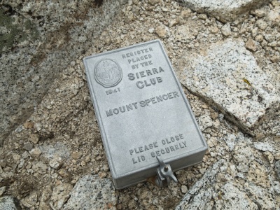 I haven't seen this type of summit register before! mount spencer