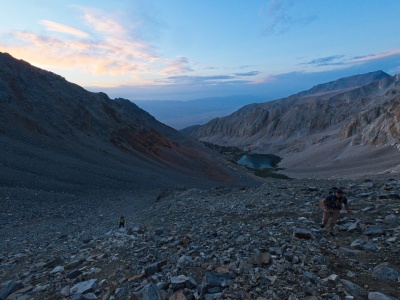 It's soon light enough to see without headlamps split mountain
