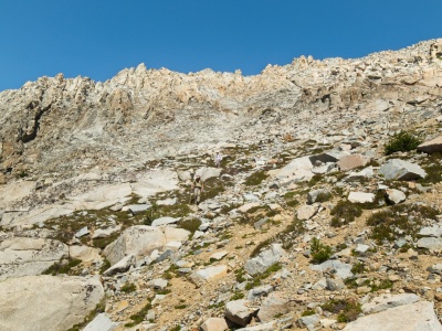 The descent from Lion Rock is long and incredibly tedious with a ton of class 3 terrain lion rock