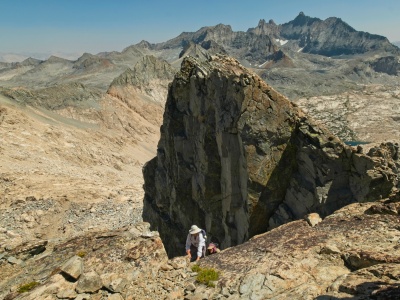 Secor's route description proves... inaccurate so we find another way to the top lion rock northeast chute