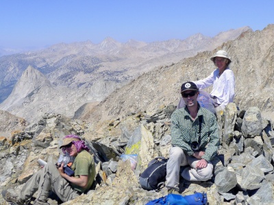 Daryn, myself, and Kathy on the summit of Lion Rock. Photo credit: Craig lion rock