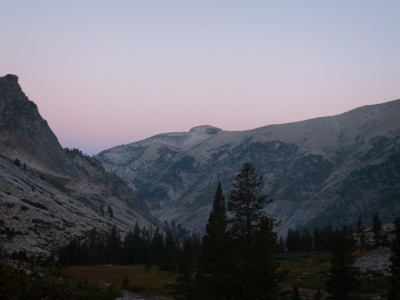 Craig and I set out before dawn sierra nevada mountains