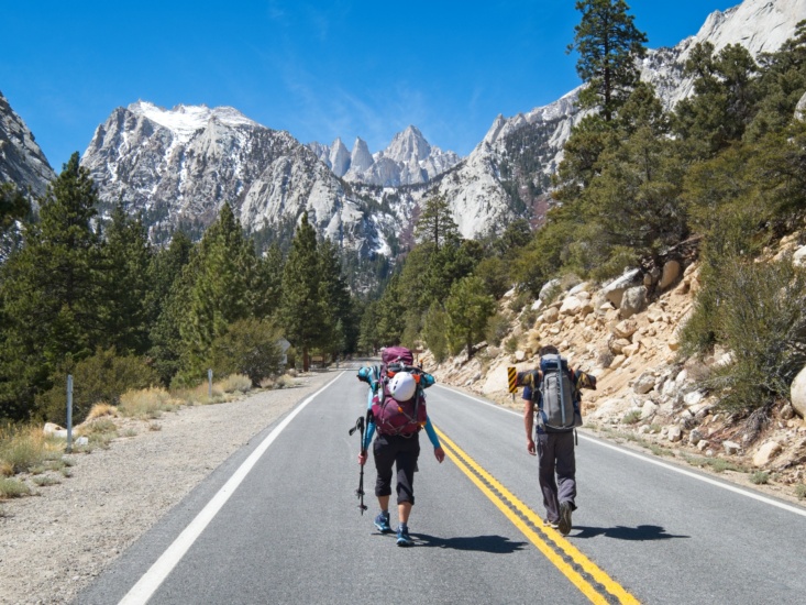 Road to Whitney mount whitney