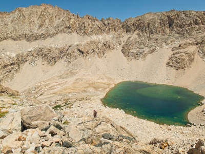 Daryn on the slab route triple divide ridge