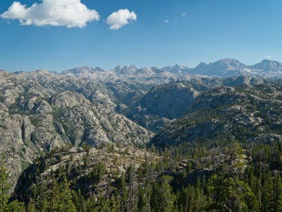 Our first good look at the Wind River Range from Photographer's Point wind river range