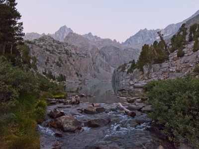 The sun is setting by the time we reach Finger Lake finger lake