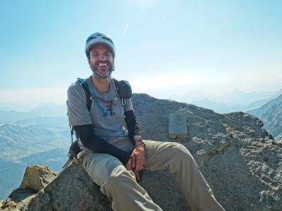 Craig and I are both incredibly relieved to have reached Middle Palisade middle palisade summit