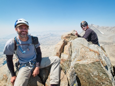 Craig and Jeff on the summit of Palisade Crest palisade crest