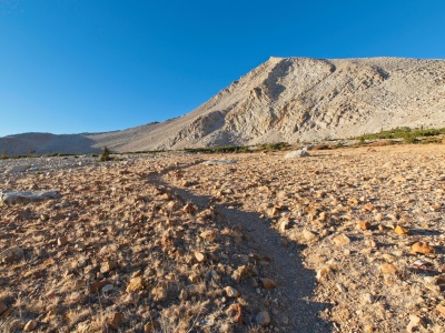 A view of Cirque Peak from the New Army Pass trail cirque peak