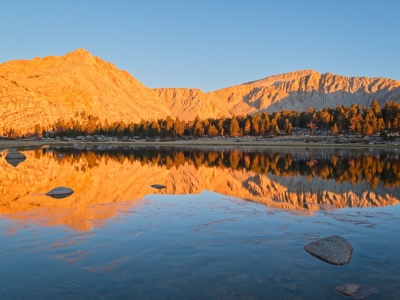 Gorgeous reflections in Cottonwood Lake #1 mount langley