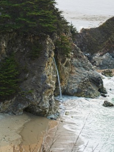 A close-up view of the McWay waterfall mcway waterfall