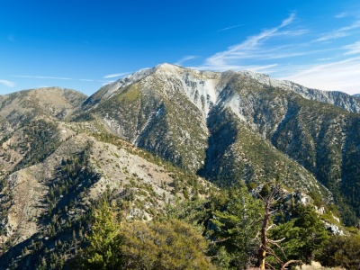 A gorgeous view of Mount San Antonio from the summit of Iron Mountain san antonio