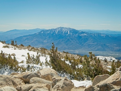 Mount San Jacinto across the valley from San Gorgonio san jacinto