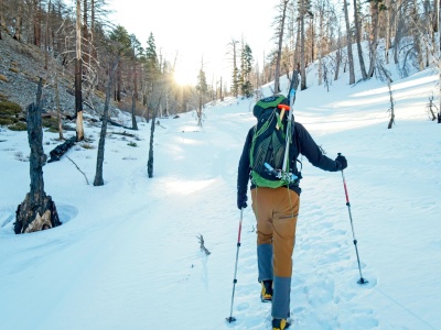 Craig hikes up the South Fork of the Santa Ana River toward Dry Lake south fork santa ana river