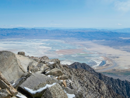 Owens Lake, or what's left of it, from the summit of Olancha Peak olancha peak view
