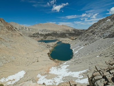 "Lake 5" in the Cottonwood Lakes basin from Army Pass cottonwood lakes